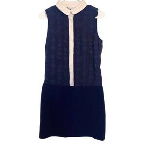 Rebecca Taylor Navy and Cream Mini Dress